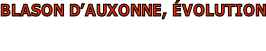 BLASON D’AUXONNE, ÉVOLUTION